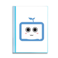 thumbnail image 1 of Saplings Cute Small TV Face Original Book Sheet Protectors Portfolio Binder Folder, 1 of 3