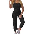thumbnail image 2 of Innerwin Jumpsuits Sleeveless Women Long Pants Summer With Pockets Solid Color Romper Black S, 2 of 8