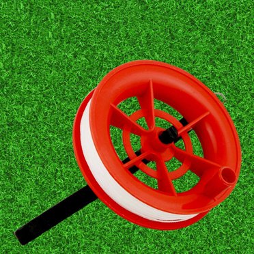 Langgg 100M Flying Kite Line Kite Line Winder Grip Wheel Plastic White Line Board Flying Kites Line Cord Tools