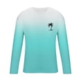 thumbnail image 4 of RXIRUCGD T-Shirt à Col Rond pour Hommes, Décontracté, Mode, Imprimé, Manches Courtes, Chandail, Bleu Pâle, Taille : L, 4 of 5