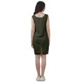 thumbnail image 3 of Moomaya WoMen's Solid Cotton Plus Size Lace Summer Outfit Sleeveless Mini Dress, 3 of 5