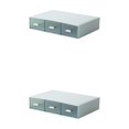 thumbnail image 3 of fastboy Neat And Tidy Storage Box - plify Life With Organized Storage Multilayer Stackable Desk Organizer blue 3 drawer 2Set, 3 of 6