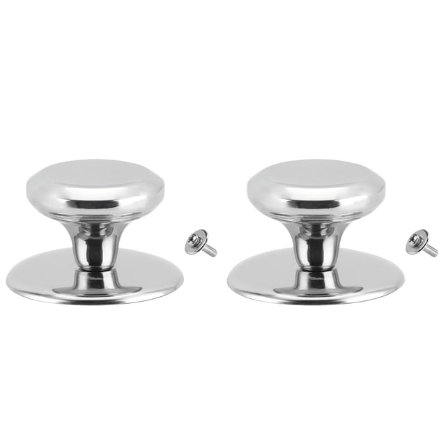 tredstone 2pieces Insulated Silicone Base For High Temperature Resistance Lid Cap Round And Not Easy To Harm Concave (Silver) large size