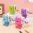 thumbnail image 2 of 1 Pcs Pencil Knife Tools Delicate Cartoon Animal Pattern Hand Pencil Sharpener Student Supplies Children Gift Pink, 2 of 5