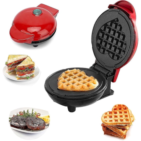 Mini Waffle Maker, Round Waffle Maker, Waffle Machine, Mini Individual Waffle Maker Small Waffle Maker Waffle Maker With Non-stick Coating For Childre