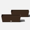 thumbnail image 1 of Veradek Pure Series Window Box 25" Planter 2 Pack Espresso, 1 of 7