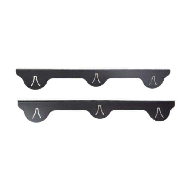 Elodie 2Pcs Stovetop Counter Covers Easy Clean Lightweight Oven Side Filler Black