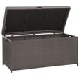 thumbnail image 4 of Crosely Furniture Palm Harbor Bac de Rangement Extérieur en Résine Osier pour Patio et Terrasse, Gris, 4 of 6
