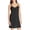 Black, variant on Women's Full Slip Basic Not Adjustable Spaghetti Strap Lingerie Under Dress Nightwear