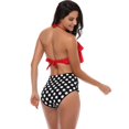 thumbnail image 3 of Women‘s Bikini Swimsuit Front Cross Lace Up Two Piece Bathing Suit, 3 of 3