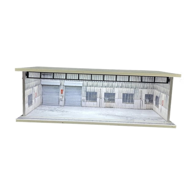 Yinanstore 1/64 Model Car Display Case Collectible Gift Dustproof Decorative Photo Prop Ornament Parking Lot Scene Micro Landscape Decor Style F