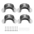 thumbnail image 3 of 4 Packs Robustes en Acier Inoxydable Support de Tige de Placard Douilles de Poteau de Placard Support de Tige de Bride avec Vis, 1-1/3 Pouces de Diamètre (en Forme de U), 3 of 5
