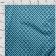 thumbnail image 3 of oneOone Rayon Teal Blue Fabric Abstract Fabric For Sewing Printed Craft Fabric By The Yard 56 Inch Wide, 3 of 4