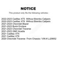 thumbnail image 2 of TEC Front Rear Ceramic Brake Pads Kit for Car Chevrolet Traverse Blazer Cadillac GMC Acadia XT5 Buick Enclave XT6 KTC-100872, 2 of 10
