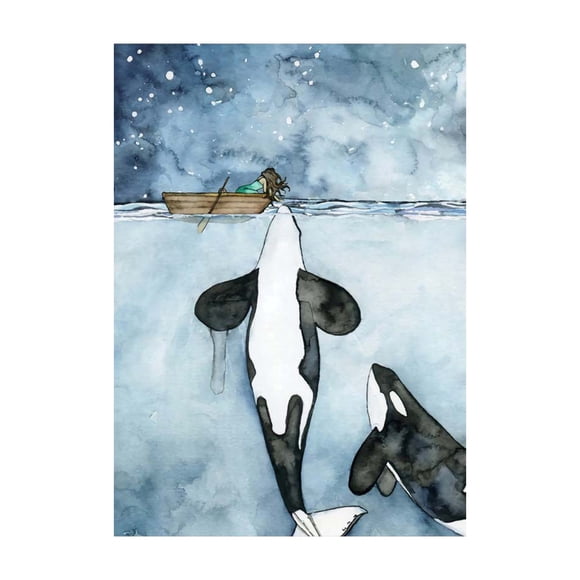 Dvkptbk Hanging Pictures Whales Abstract Decorative Painting Canvas Painting Wall Decoration Home Decor