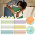 thumbnail image 1 of 4 In 1 Bidirectional Paper Cutter Portable Paper Photo Trimme Paper Cutter For Craft With Straight Line Dotted Line Wavy Crease Head Multi Function Scrapbooking Tool Fo, 1 of 9