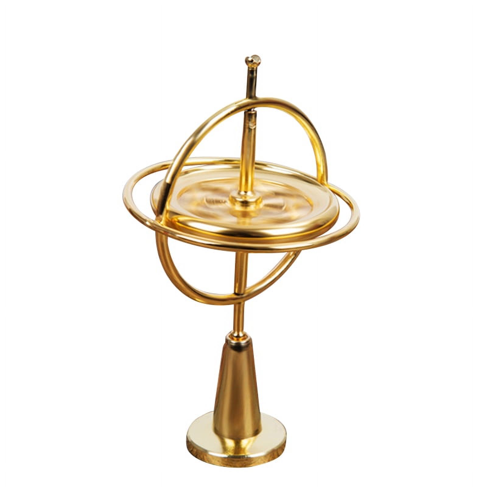 Scientific Educational Metal Finger Gyroscope Gyro Top Pressure Metal Educational Relieve Classic Toy Traditional Learning Toy For Kids
