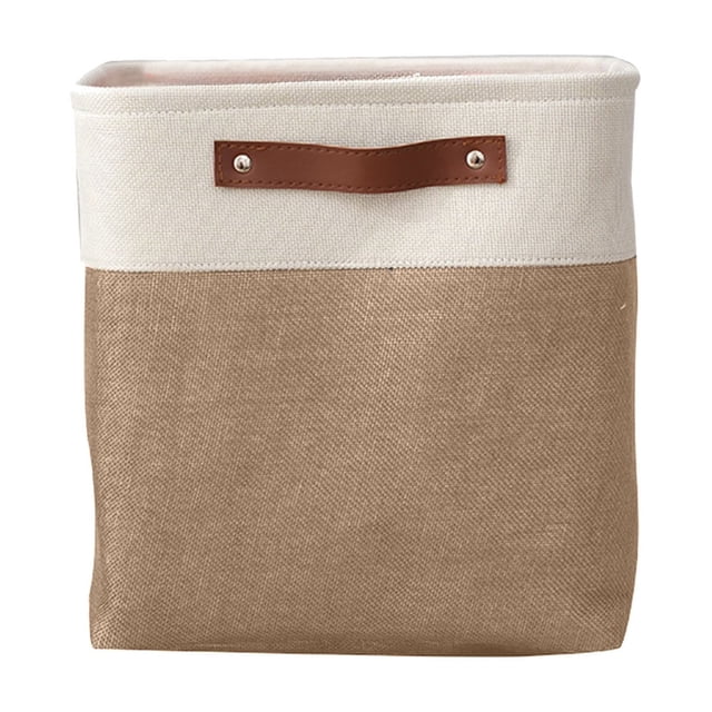 Foldable Storage Box 11.02 in x 11.02 in x 11.02 in Fabric Organizer for Clothes Books Toys Bedroom