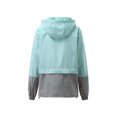 thumbnail image 3 of Faithtur Women Packable Rain Jacket Outdoor Color Block Hooded Windbreaker, 3 of 6