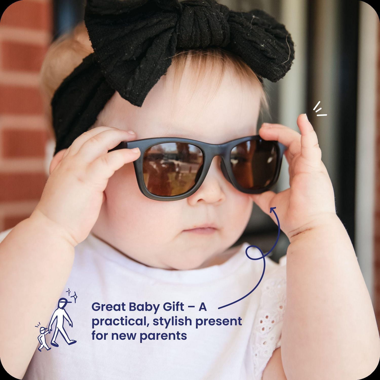 GoldBug Baby Sunglasses for Boys and Girls, Infant and Toddler, Pink