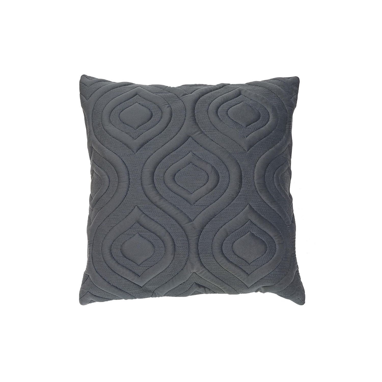 Coussin D'Impression De Velours (Gris) - Ensemble D'Attente D'Images