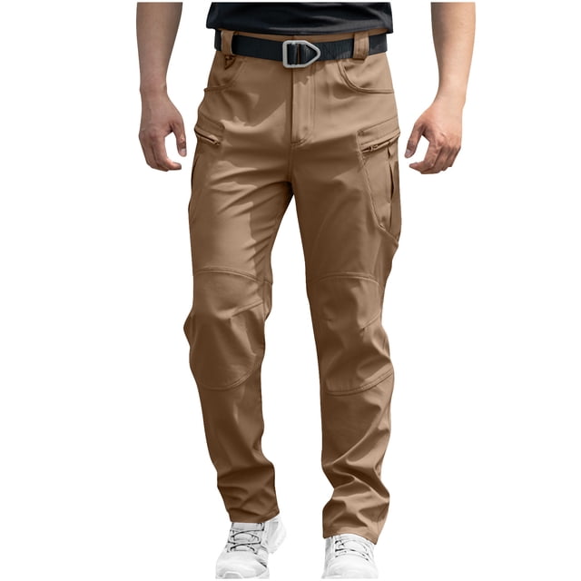 Pantalon Cargo Tactique pour Hommes, Extérieur, Imperméable, Pantalon de Randonnée, Grande Taille, Ripstop, de Travail, Salopette à Multiples Poches, Pantalon