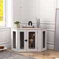 thumbnail image 2 of PawHut Dog Crate Furniture, 41 Inch Corner Design with Cushion for M Dogs, 2 of 10