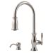 thumbnail image 3 of Pfister Hanover 1-Handle Pull-Down Kitchen Faucet with Soap Dispenser, Stainless Steel, 3 of 4