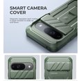 thumbnail image 3 of Dexnor for Google Pixel 9 Case with Slide Camera Cover & Built-in Screen Protector & Heavy-Duty Kickstand,Full-Body Protective Cover Rugged Bumper Cases for Pixel 9 2024, Green, 3 of 8