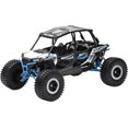 thumbnail image 1 of New Ray Toys 1:18 UTV/ATV Rider Die Cast Model Black | White Polaris RZR XP4, 1 of 1