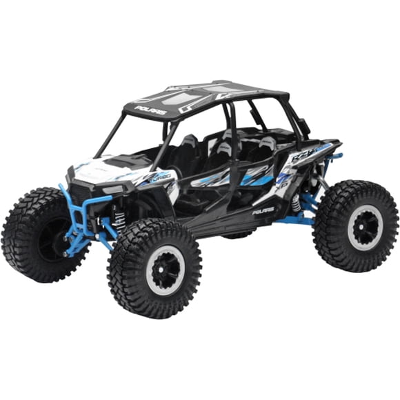 New Ray Toys 1:18 UTV/ATV Rider Die Cast Model Black | White Polaris RZR XP4