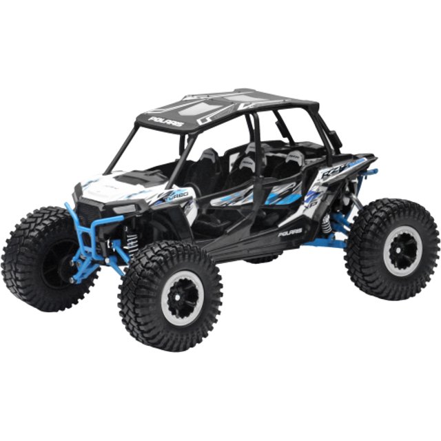 New Ray Toys 1:18 UTV/ATV Rider Die Cast Model Black | White Polaris RZR XP4