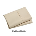 thumbnail image 3 of yulier 2Pcs Microfiber Queen Pillow Cases, Solid Color Super Soft Skin-friendly Cozy Pillowcases with Envelope Closure, Wrinkle, Fade and Stain Resistant Pillow Covers, 20x36, Beige, 3 of 5