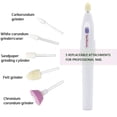 thumbnail image 2 of Electric Nail Drill Nails Art File Electric Manicure Set, Portable Nail Buffer Fingernail Grinder Kit Multi-function Natural Toe Nail Polisher Grinding Burnishing Machine for Home Salon (5 in 1), 2 of 5