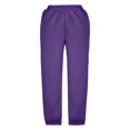 thumbnail image 3 of Girls Linen Pants Pants for Gymnastics Girls Medium And Large Children Casual Girls Solid Color Drawstring Sweatpants, 3 of 6