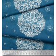 thumbnail image 3 of Soimoi Poly Georgette Fabric Mandala Decorative Print Sewing Fabric Yard 42 Inch Wide, 3 of 3