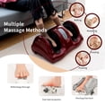 thumbnail image 4 of Gymax Rolling Foot Massager Shiatsu Foot Massage Machine w/ Remote Control Burgundy, 4 of 9