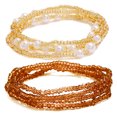 thumbnail image 1 of 2PCS Women Waist Bead Chain Fashion Bead Body Chain Belly Chain for Beach, 1 of 10