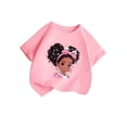 thumbnail image 3 of PMVFHDE Hauts d'Été pour Filles Hauts pour Fille Hauts d'Été pour Fille T-Shirts d'Été Tendance pour Fille T-Shirts Graphiques pour Filles T-Shirts Graphiques pour Enfant T-Shirt Graphique à Col Rond à Manches Courtes pour Fille T-Shirt d'Été Rose, 7-8 Ans, 3 of 5