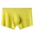 thumbnail image 2 of RXIRUCGD Mens Underwear Men's Solid Color Ice Silk Seamless One Piece Boxer Briefs, 2 of 3