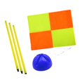 thumbnail image 3 of S SERENABLE Soccer Corner Flag Portable Replacement with Base Football Field Corner Flag 1.5m pole blue base, 3 of 9