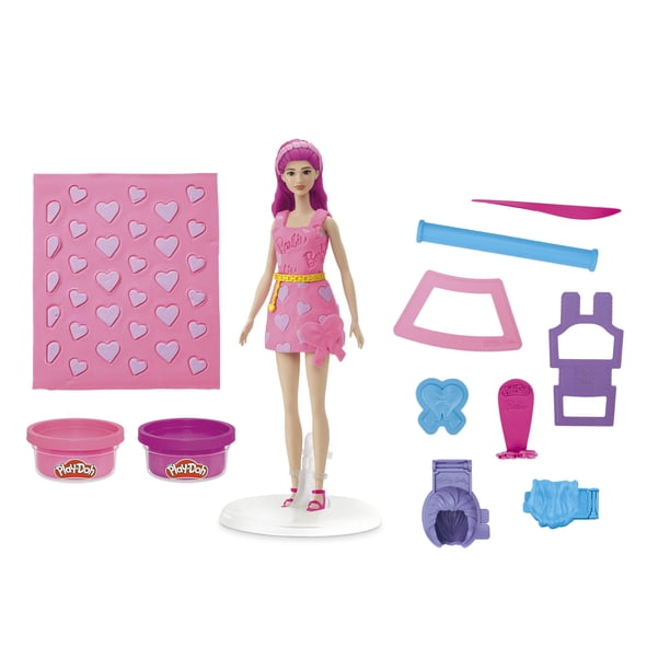 Coffret Play-Doh Barbie Dentelles Et Nœuds – Poupée 29 Cm Avec Accessoires De Mode