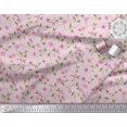 thumbnail image 2 of Soimoi Moss Georgette Fabric Leaves & Floral Artistic Print Sewing Fabric Yard 42 Inch Wide, 2 of 4