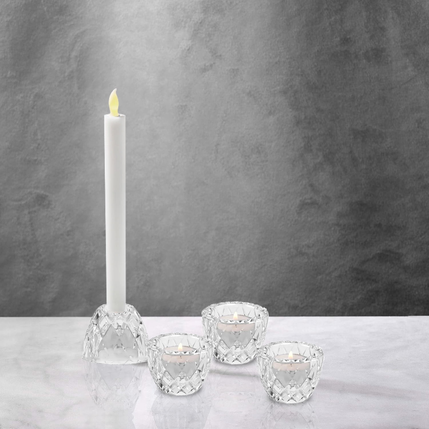 Mainstays Diamant 2in1 verre maison bougeoir 4pack