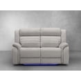 thumbnail image 3 of K-Living Grey Fabric Power Recliner Loveseat with Comfortable Seating for Home and Living Room, 3 of 6