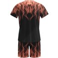 thumbnail image 3 of Hommes Imprimé Manches Courtes Décontracté Plage Manches Courtes Col Rond Blouses & Ensembles, 3 of 5