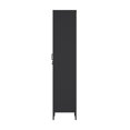 thumbnail image 3 of Pemberly Row 15 Single Locker Storage Cabinet with 5 Adjustable Shelves in Black, 3 of 12