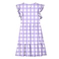 thumbnail image 4 of LOVZFMLL Dresses Kids Summer Double Layer Ruffle Sleeve Dress 5-14 Years, 4 of 8