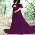 thumbnail image 3 of Vedolay Robe de Maternité Été Robe de Maternité Sans Bretelles Froncée Maxi Tube avec Poches Rose m, 3 of 4