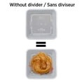 thumbnail image 4 of Starfrit LocknLock Divided Container 41oz / 1.2L, Airtight Leakproof Snack Box with Removable Triangular Divider, Microwave Freezer Dishwasher Safe, BPA-Free Plastic, 4 of 8